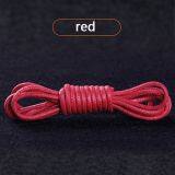 Premium Shoe Laces Cotton Thin Dress Black Leather Waxed Custom Round Shoelaces thumbnail-5