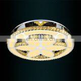 3 Color Change Modern LED Ceiling Light Crystal Round Flower Shape Ceiling Lamps thumbnail-2