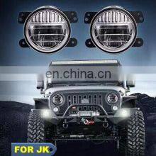 J343 Smiley Fog Lamp 4inch Headlight FOR JEEP FOR Wrangler JK 2007-2017 LANTSUN thumbnail-1