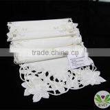 High Quality Square White Embroidery Tablecloths for Christmas Wedding Tablecloth thumbnail-5