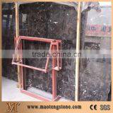 Chinese Dark emperador marble gang saw slab