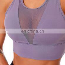 Fitness Shockproof Mesh Sports Bra Gym Tank Tops Running High Impact Women Seamless Push Up Yoga Bras thumbnail-3