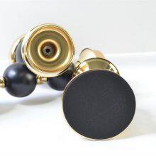 Luxury Set of 3 Pieces Iron Metal Candle Holder Stand Black And Gold Wedding Table Centerpieces Candelabra thumbnail-4