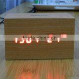 LED Wooden Table Clock With Touch Function for Snooze thumbnail-3