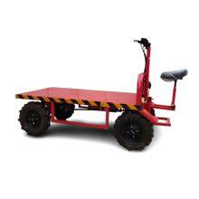 Cargo Transport Electric Flat Car Four Wheel Electric Flatbed Truck Transporter thumbnail-3