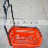 Adjustable Bars Wheel Shopping Basket thumbnail-1