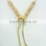 FASHION 2 TONE PLATE MAGNETIC BEADED BRACELET thumbnail-4