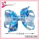2015 Popular Kids Hair Bow Accessories,grosgrain Ribbon Hair Bow,elsa & Anna Ribbon Bow Hair Clip thumbnail-5