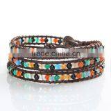 2016 New Products 4mm Colourful Crystal Beads Wraped Bracelets thumbnail-2