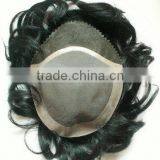 Hair Supplier Cheap Indian Remy Virgin Human Hair Natural Swiss Lace Toupee for Men Quality Choice thumbnail-2