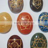 Seven Body Chakra Engarved Reiki Sets Healing Crystals Spirituality Energy Stones thumbnail-6