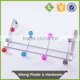 Chrome Plating Hook With Plastic Balls Overdoor Metal Hooks