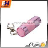 Hot Sell 3 LED Keychain With Flashlight, Powered by 3xLR44 Cell Battery, Suitable for Promotion, Aluminium With Glow in Dark