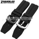 Hotsale 22|24mm Waterproof High Quality Silicone Watch Strap With Stainless Steel Buckle thumbnail-4