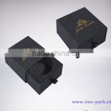 custom luxury black cardboard drawer packaging gift box
