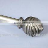 Contemporary Drapery Hardware Decorative Drapery Rods Designer Curtain Finials With Steel Pipes thumbnail-5