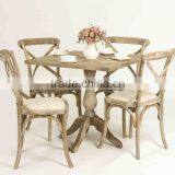 Antique Square 80x80cm With Tripod Base Wooden Four-person Coffee Table /Restaurant Table/ Dining Table(DT-1007-OAK)