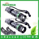 High Quality Professional Bike Led Flashlight High Power Night Riding 2000 Lumens Zoomable Keychain Bicycle Light