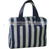 2016 best selling striped canvas tote bag for men