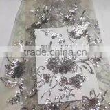 CL60071 New Arriva Fast Delivery Tulle Emboridery Lace With Sequins ,wholesale French Lace Fabric for Ladies thumbnail-2