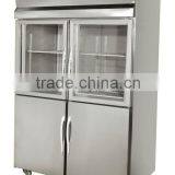 Upright Stainless Steel Refrigerator With Glass Door OEM Factory Guangzhou thumbnail-1