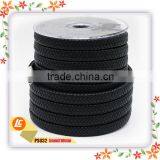 2016 Latest Black Genuine Woven Wide Leather Bracelet String thumbnail-2