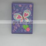 Butterfly customized PU student notebook
