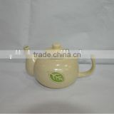 800cc ceramic tea pot with leaf design