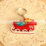 Hot Sell Custom Holiday Gift Silicone Keychains for Merry Christmas