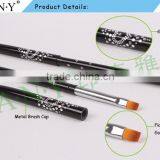ANY Nail Art UV Gel Painting Black Metal Flat Nylon Hair Metal Nail Art Brush thumbnail-2