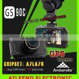 Ambarella A7LA50 GS90A Car DVR Recorder Full HD 1296P Car Camera 2.7"LCD HDR+G-Sensor+GPS H.264 Car Video Recorder Dash Cam thumbnail-1