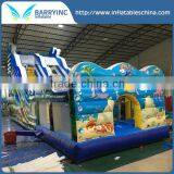 China Inflatable barry fiber glass big water park slides , big water park slides racer slides