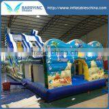 China Inflatable Barry Fiber Glass Big Water Park Slides , Big Water Park Slides Racer Slides