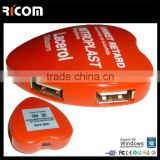 Red heart usb 2.0 hub gadgets for promotion