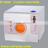 18Liters Medical Dental Autoclave Steam Sterilizer B Class With CE ISO 13485 3 Years Warranty