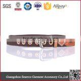 Fashion Design Female Flower Buttonhole Canvas Belt thumbnail-1
