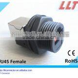 8P8C Waterproof Female RJ45 Connector thumbnail-1