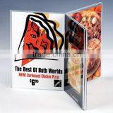 Three Sides Clear Acrylic Restaurant Menu Holder