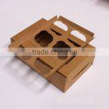 Decorative 6 Cupcake Kraft Box With Window and Inserts for Food Wholesale Cheap thumbnail-3