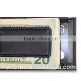 Custom Mens Genuine Leather Money Clip Business Card Credit Card Holder thumbnail-2
