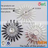 New Design! Flower Rhinestone Crystal Ornaments for Wedding Dresses thumbnail-6