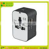 Universal Travel Adapter Dual USB PORT AU/UK/US/EU Plug Wholesale Power Plug Universal Travel Adapter With Safety Shutter