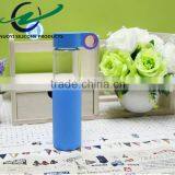 1PC Creative Glass Water Bottle Drinkware Transparent Glass Bottles Silicon Cup Sleeve thumbnail-3
