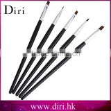 5 Sizes/Set Flat Painting Drawing Pen Nail Art Brushes Acrylic Nail Brush Kit Set