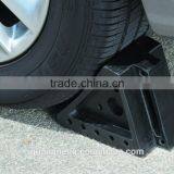 Low Price Products Rubber Bumper Wheel Chock , tyre stoper , Rubber Wheel Chock with Handle