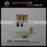 15ml Tube Glass Perfume Bottle With Crimped Pump and Alu Over Cap thumbnail-1