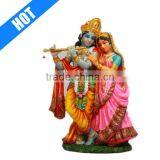 CUSTOMIZED HAND CRAFTED PAINTED LOVE RADHA KRISHNA STATUE thumbnail-1