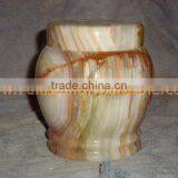 PAKISTANI CHEAP EXPORT QUALITY URNS ONYX MARBLE HANDICRAFTS thumbnail-1