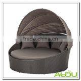 Double Bed With Polyester Fabric Mattress And 2 Pillows With Cover Top thumbnail-1