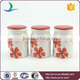 Manufacturer Ceramic Storage Containers With Red Ceramic Lid thumbnail-1